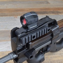 HB INDUSTRIES FN P90/PS90 LOW PROFILE OPTIC MOUNT, HOLOSUN 509T, SCRS
