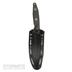 MICROTECH SOCOM ALPHA FIXED BLADE KNIFE, S/E, BLACK, 5.6 INCH, 113-1DLCCFS