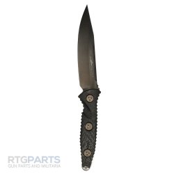 MICROTECH SOCOM ALPHA FIXED BLADE KNIFE, S/E, BLACK, 5.6 INCH, 113-1DLCCFS