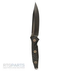 MICROTECH SOCOM ALPHA FIXED BLADE KNIFE, S/E, BLACK, 5.6 INCH, 113-1DLCCFS