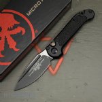 MICROTECH LUDT GEN III AUTO KNIFE, S/E, 3.5 INCH, BLACK APOCALYPTIC, 1135-1AP