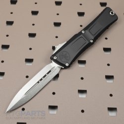 MICROTECH COMBAT TROODON GEN III D/E OTF AUTOMATIC KNIFE, BLACK, 4 INCH, STONEWASH, 1142-10