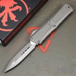 MICROTECH COMBAT TROODON GEN III D/E OTF AUTOMATIC KNIFE, NATURAL CLEAR, 4 INCH, APOCALYPTIC, 1142-10APNC