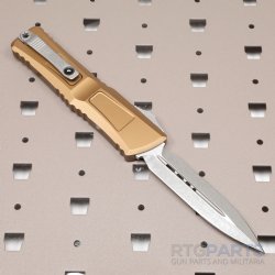 MICROTECH COMBAT TROODON GEN III D/E OTF AUTOMATIC KNIFE, TAN, 4 INCH, APOCALYPTIC, 1142-10APTA