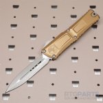 MICROTECH COMBAT TROODON GEN III D/E OTF AUTOMATIC KNIFE, TAN, 4 INCH, APOCALYPTIC, 1142-10APTA