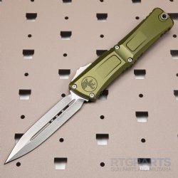 MICROTECH COMBAT TROODON GEN III D/E OTF AUTOMATIC KNIFE, OD GREEN, 4 INCH, STONEWASH, 1142-10OD