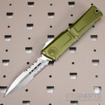 MICROTECH COMBAT TROODON GEN III D/E OTF AUTOMATIC KNIFE, OD GREEN, 4 INCH, STONEWASH, P/S, 1142-11OD