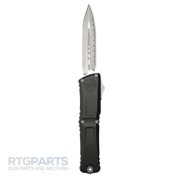 MICROTECH COMBAT TROODON GEN III D/E OTF AUTOMATIC KNIFE, BLACK, 4 INCH, APOCALYPTIC P/S, 1142-12AP