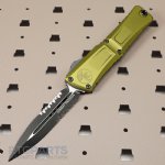 MICROTECH COMBAT TROODON GEN III D/E OTF AUTOMATIC KNIFE, OD GREEN, 4 INCH, PARTIALLY SERRATED, 1142-2OD