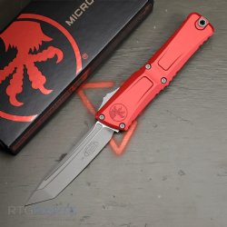 MICROTECH COMBAT TROODON GEN III T/E OTF AUTOMATIC KNIFE, RED, 4 INCH, APOCALYPTIC, 1144-10APRD