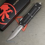 MICROTECH SCARAB II GEN III D/E-S OTF AUTOMATIC KNIFE, BLACK, 3.9 INCH, APOCALYPTIC, 1180-10AP