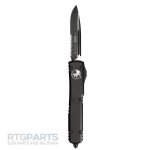 MICROTECH ULTRATECH S/E OTF AUTOMATIC KNIFE, BLACK, 3.4 INCH, TACTICAL, P/S, 121-2T