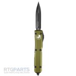 MICROTECH ULTRATECH D/E OTF AUTOMATIC KNIFE, OD GREEN, 3.4 INCH, TACTICAL, 122-1OD
