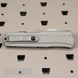 MICROTECH CYPHER II S/E OTF AUTOMATIC KNIFE, NATURAL CLEAR, 3.5 INCH, APOCALYPTIC, 1241-10APNC