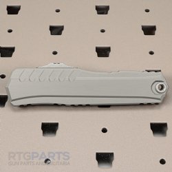 MICROTECH CYPHER II S/E OTF AUTOMATIC KNIFE, NATURAL CLEAR, 3.5 INCH, APOCALYPTIC, 1241-10APNC