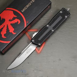 MICROTECH SCARAB II GEN III S/E OTF AUTOMATIC KNIFE, BLACK, 3.9 INCH, STONEWASH, 1278-10