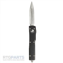 MICROTECH UTX-70 D/E OTF AUTOMATIC KNIFE, BLACK, 2.4 INCH, STONEWASH, 147-10