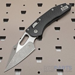 MICROTECH STITCH, S/E, RAM-LOCK, BLACK, FLUTED G10, 3.7 INCH, APOCALYPTIC, 169RL-10APFLGTBK