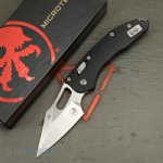 MICROTECH STITCH, S/E, RAM-LOK, BLACK FLUTED G10, 3.7 INCH, STONEWASH, 169RL-10FLGTBK