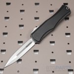 MICROTECH HERA II D/E OTF AUTOMATIC KNIFE, BLACK, 4 INCH, STONEWASH, 1702-10