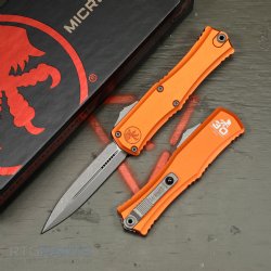 MICROTECH HERA II MINI D/E OTF, AUTOMATIC KNIFE, ORANGE 30TH ANNIVERSARY, 3 INCH, APOCALYPTIC, 1702M-10APOR30