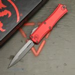 MICROTECH HERA II MINI D/E OTF, AUTOMATIC KNIFE, RED, 3 INCH, APOCALYPTIC, 1702M-10APRD