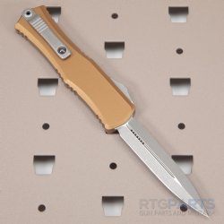 MICROTECH HERA II MINI D/E OTF, AUTOMATIC KNIFE, TAN, 3 INCH, APOCALYPTIC, 1702M-10APTA