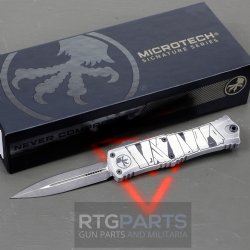 MICROTECH HERA II MINI D/E OTF, AUTOMATIC KNIFE, HALLOWEEN MUMMY WRAP, 3 INCH, APOCALYPTIC, 1702M-1HWMYS