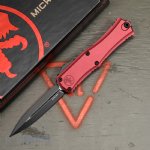 MICROTECH HERA II MINI D/E OTF, AUTOMATIC KNIFE, MERLOT, 30TH ANNIVERSARY, 3 INCH, BLACK BLADE, 1702M-1MR30