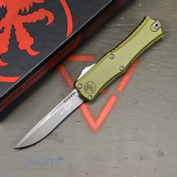 MICROTECH HERA II MINI S/E RECURVE OTF, AUTOMATIC KNIFE, OD GREEN, 3 INCH, APOCALYPTIC, 1705M-10APOD