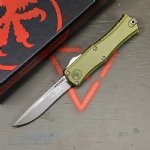 MICROTECH HERA II MINI S/E RECURVE OTF, AUTOMATIC KNIFE, OD GREEN, 3 INCH, APOCALYPTIC, 1705M-10APOD