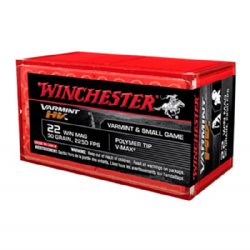 WINCHESTER 22 WIN MAG, 30GR VARMINT HV 50RD/BOX