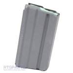 D&H AR15 STRAIGHT 20RD 5.56 MAGAZINE, ANODIZED FINISH, GREEN FOLLOWER, GRAY