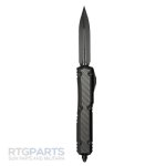 MICROTECH MAKORA SIGNATURE D/E OTF AUTOMATIC KNIFE, BLACK, 3.4 INCH, 206-1TCFIS