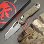 MICROTECH MSI LAWNMAN, S/E, RAM-LOK, GREEN FRAG G10, 3.9 INCH, STONEWASH, 210-10FRGTODLM