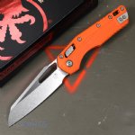 MICROTECH STANDARD ISSUE MSI, S/E, RAM-LOK, ORANGE POLYMER, 3.9 INCH, STONEWASH, 210T-10PMOR