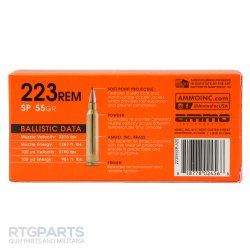 AMMO INC SIGNATURE HUNT SP 223REM 55GR INTERLOCK SP, 20RD BOX