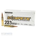 AMMO INC COMPETE 223 REM 75GR OTM, 20RD BOX