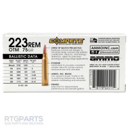 AMMO INC COMPETE 223 REM 75GR OTM, 20RD BOX