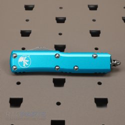 MICROTECH UTX-85 D/E OTF AUTOMATIC KNIFE, TURQUOISE, 3.125 INCH, SATIN, 232-4TQ
