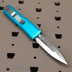 MICROTECH UTX-85 D/E OTF AUTOMATIC KNIFE, TURQUOISE, 3.125 INCH, SATIN, 232-4TQ