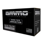 AMMO INC RANGE 308 WINCHESTER 150GR FMJ, 100RD BULK BOX