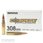 AMMO INC COMPETE 308 WIN 168GR OTM, 20RD BOX