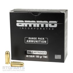 150RD RANGE PACK AMMO INC 40S&W 180GR TMC