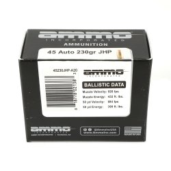 AMMO INC SIGNATURE 45 ACP 230GR XTP, JHP, 20RD BOX