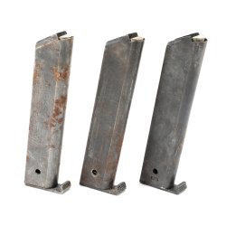 3-PACK OF RUSTY SWEDISH M40 LAHTI 9MM 8RD MAGAZINES