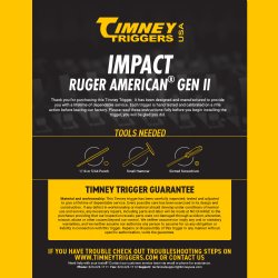 TIMNEY IMPACT TRIGGER FOR CENTERFIRE RUGER AMERICAN GEN 2