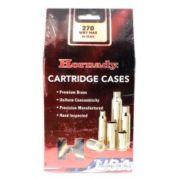 NEW 270 WBY MAG UNPRIMED HORNADY BRASS, 50 PIECES