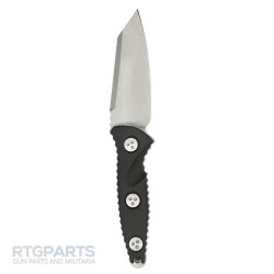 MICROTECH SOCOM ALPHA MINI FIXED BLADE KNIFE, S/E, BLACK G10, 3.7 INCH, 93M-10AP