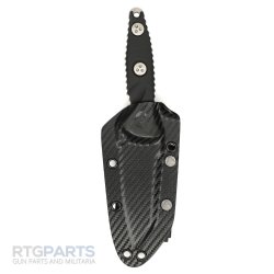 MICROTECH SOCOM ALPHA MINI FIXED BLADE KNIFE, S/E, BLACK G10, 3.7 INCH, 93M-10AP